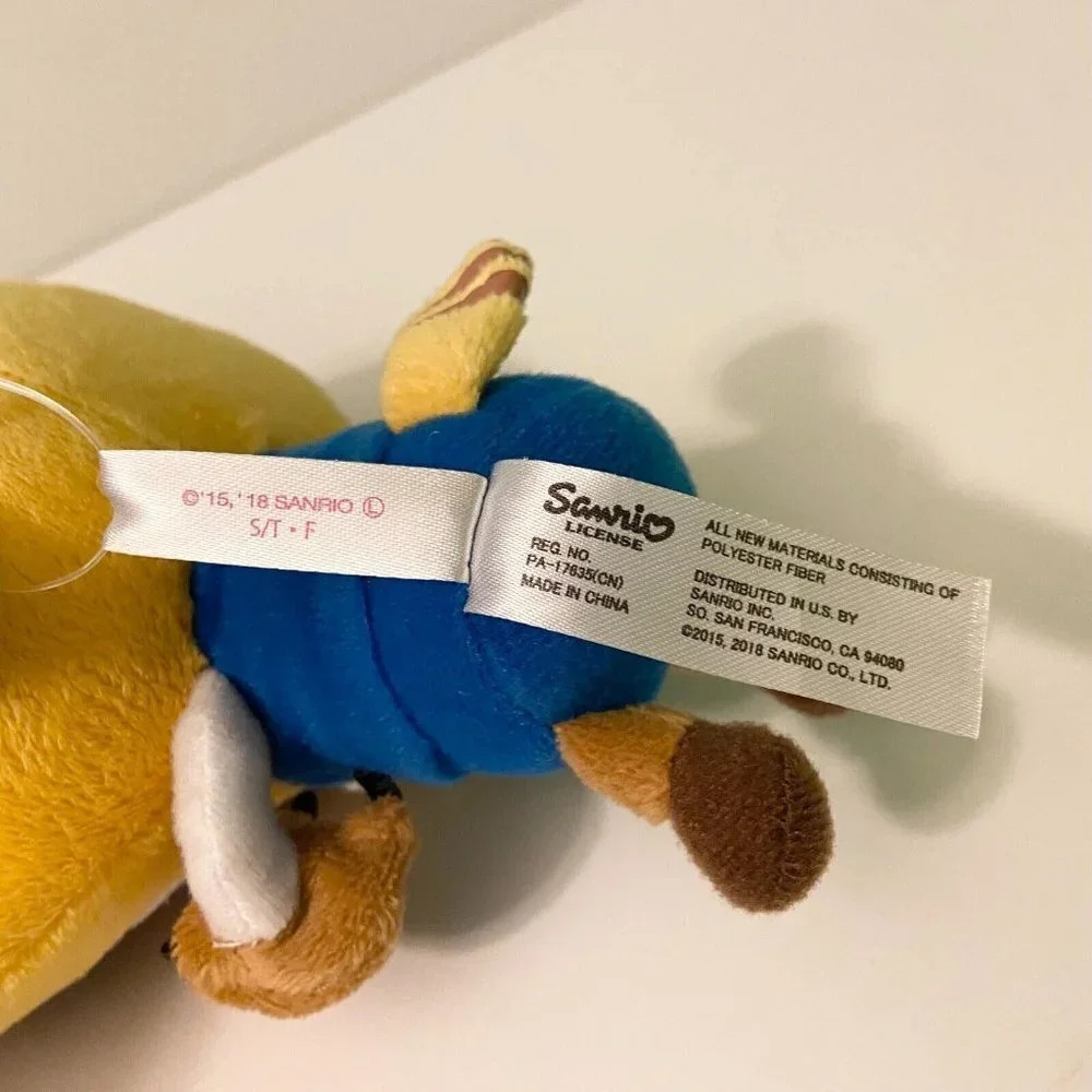 2018 Sanrio Aggretsuko Plush Death Metal 7 Inch Small Stuffed  Toy - Picture 9 of 14